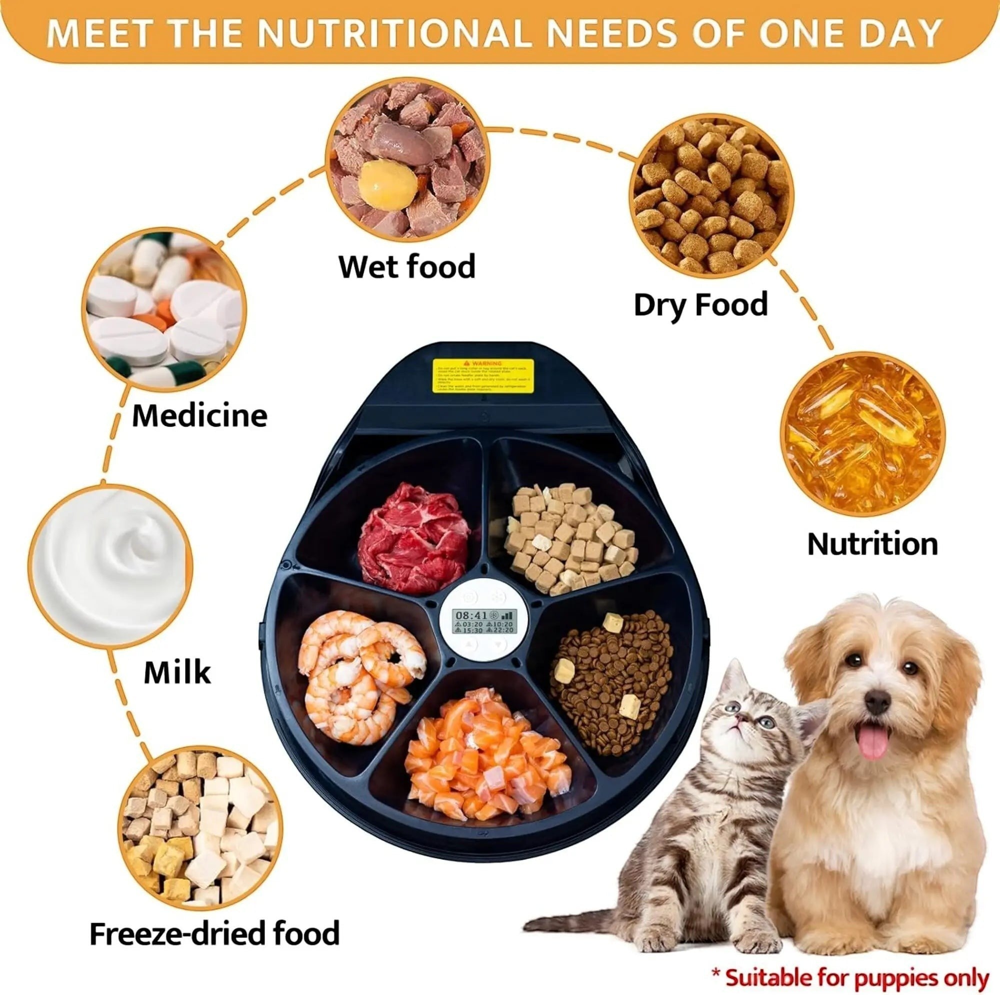 Mincy Pets Cooling Wet-Food Feeder product photo.