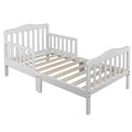 XXL Dog Bed with Guardrails: Framed Platform Bed for Large Dogs, White