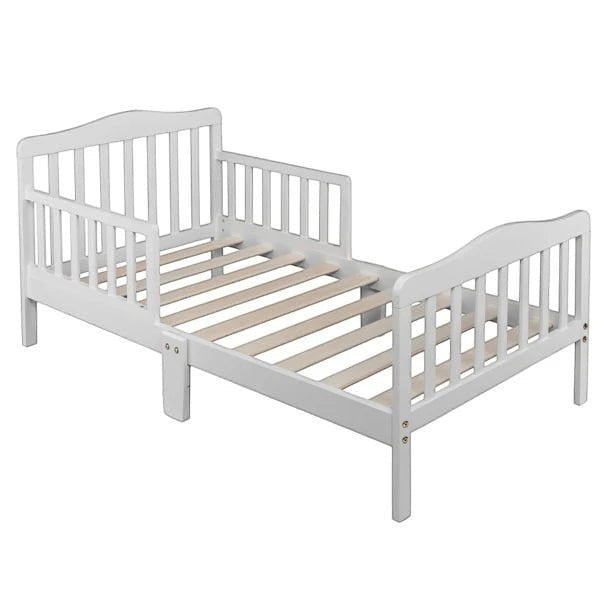 XXL Dog Bed with Guardrails: Framed Platform Bed for Large Dogs, White