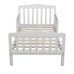 XXL Dog Bed with Guardrails: Framed Platform Bed for Large Dogs, White