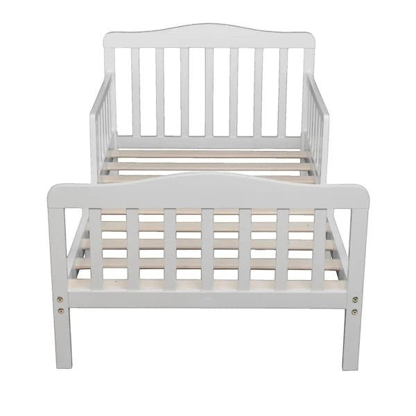 XXL Dog Bed with Guardrails: Framed Platform Bed for Large Dogs, White