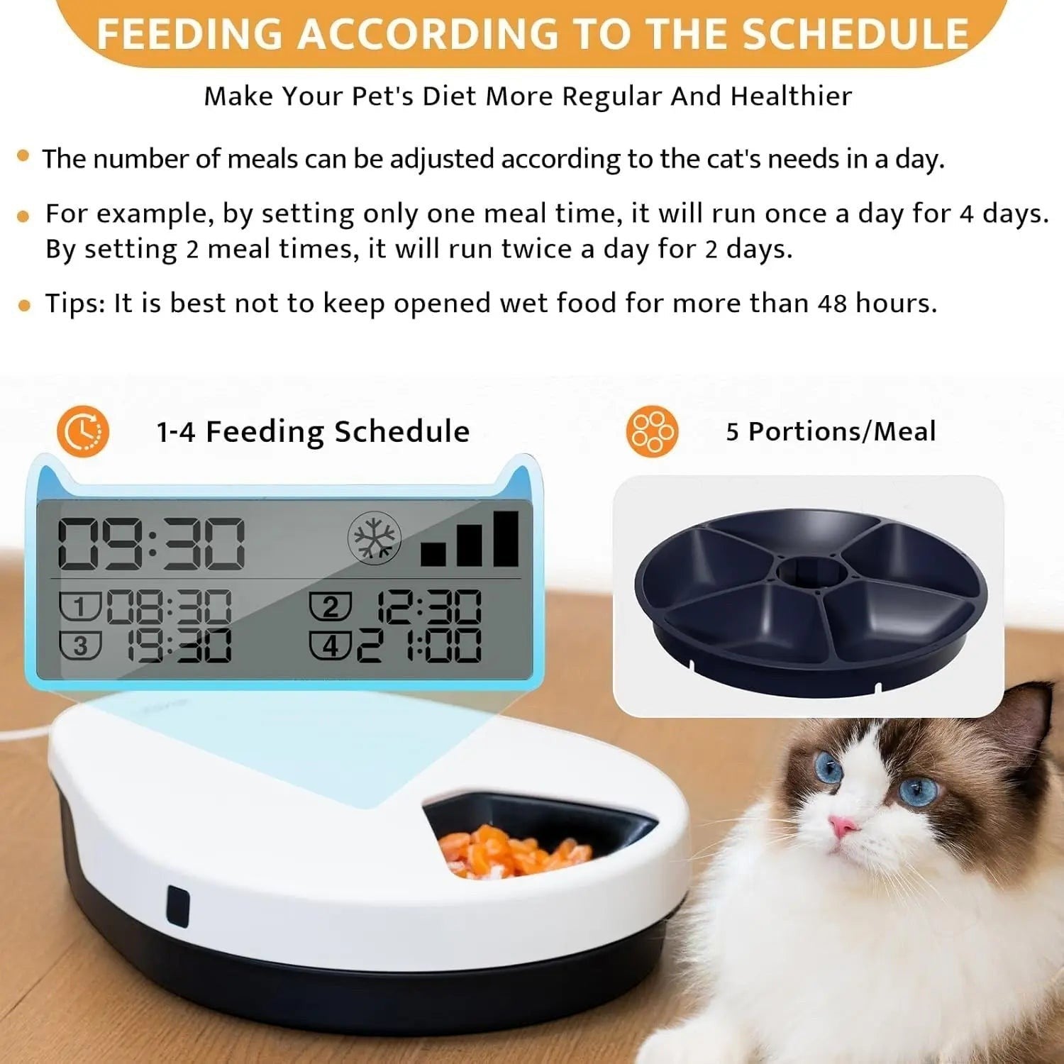 Mincy Pets Cooling Wet-Food Feeder product photo.