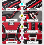 Truelove Pet Reflective Nylon Dog Harness No Pull Adjustable Medium Large Naughty Dog Vest Safety Vehicular Lead Walking Running