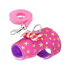 Small Pet Bowknot Vest Harness Adjustable Anti Escape Rabbit Hamster Ferret Safe Nylon Outdoor Going Out