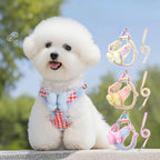 Colorful Wave Pattern No Pull Dog Harness Soft Foam Handle Adjustable Pet Walking Vest Breathable Strap For Small Medium Dogs Ou