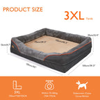 Large Dog Bed Soft Comfortable Warm Fleece Removable Washable Cover Pet Bed Waterproof