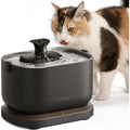 WiFi Cat Water Fountain Stainless Steel Tray, App Monitoring Pet Fountain for Indoor Cats, 2.5L/84oz Quiet Drinking Dispenser