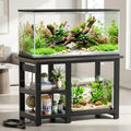 35-40 Gallon Fish Tank Stand with 5 in 1 Power Outlets, 31x18 Inch Heavy Duty Metal Frame Aquarium Stand, Adjustable Storage Sh