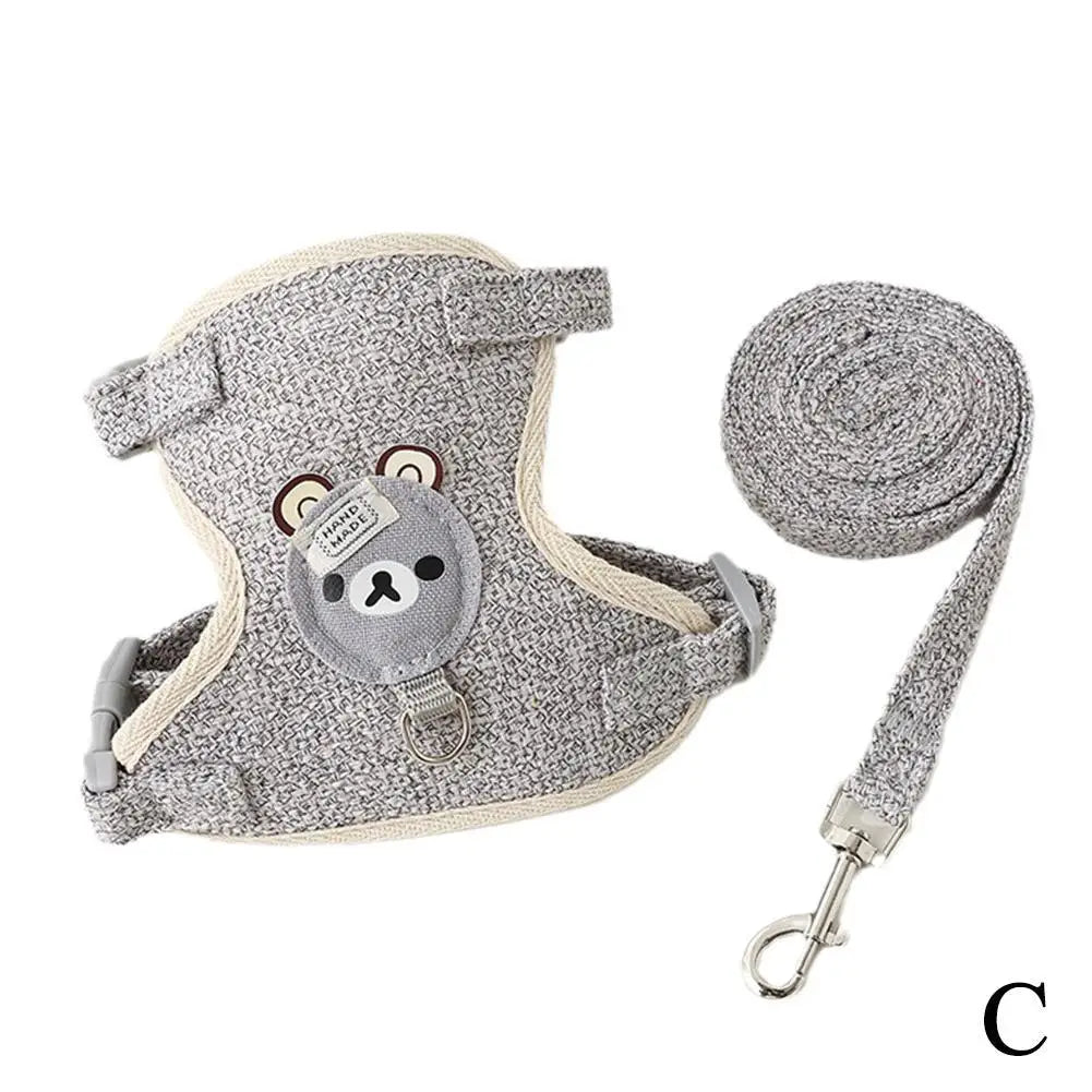 Mincy Pets Undershirt-Style Adjustable Cat & Dog Harness product photo.
