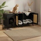 Cane-Look Litter Cabinet