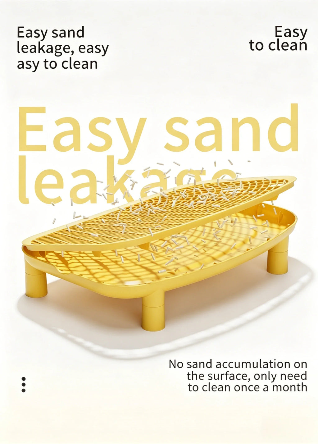 Cat litter pad anti-splash cat pad double-layer cat litter sand control pad cat toilet sand control table cat litter basin
