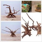 Natural Tree Trunk Driftwood Aquarium Fish Tank Reptile Cylinder Roots Plant Wood Decoration Ornament Accessory Aquarium Plants