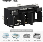 Charcoal Litter Cabinet