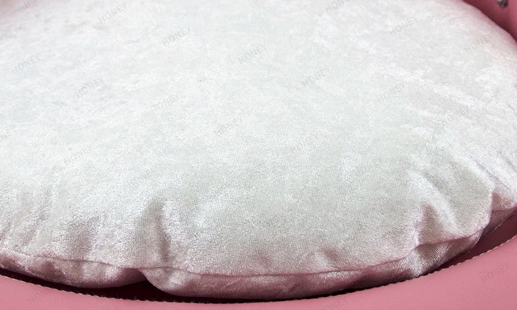 Ready to ship multi-colors luxury pet bed leather dog bed princess style cat sofa bed with diamond