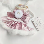 Pet Burrs Leash Cat Dog Universal Fairy Princess Dress Autumn Winter Christmas Walking Cat Dog Walking Chest Harness Back Strap