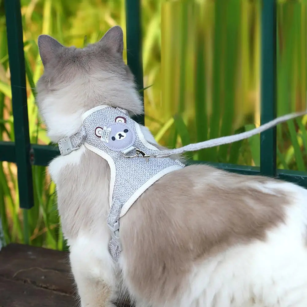 Mincy Pets Undershirt-Style Adjustable Cat & Dog Harness product photo.