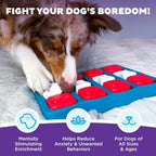 Dog Brick Interactive Treat Puzzle Toy for Mental Stimulation and Skill Development