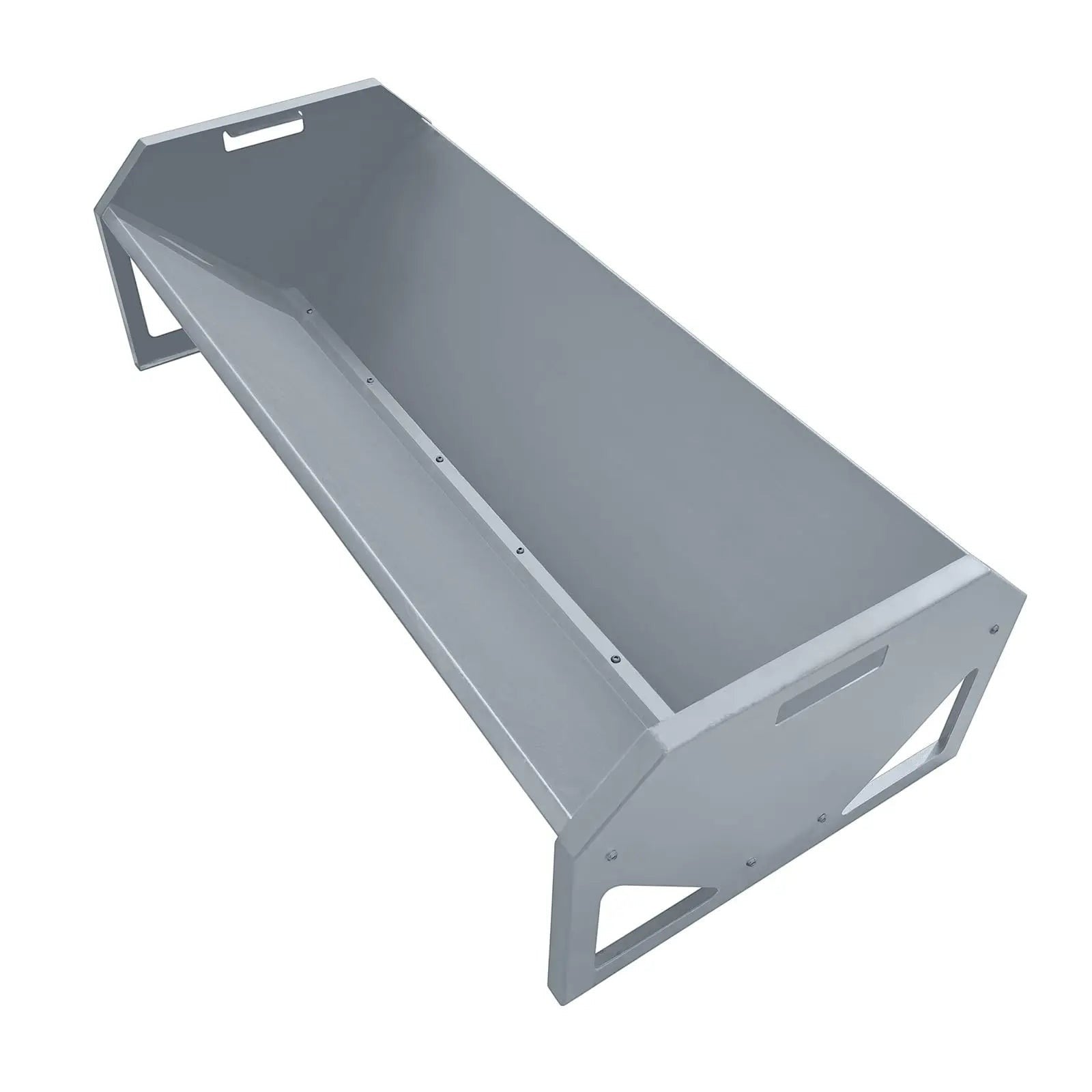 Mincy Pets Galvanized Steel Livestock Hay Trough Feeder product photo.