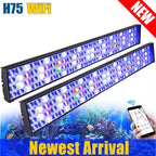 NEW WiFi Led Aquarium Light, Full Spectrum Marine Aquarium Lamp For 60-240cm Reef Corals Seawater Led Fish Tank Lights