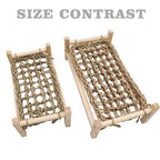 Bearded Dragon - Natural Wood and Seagrass Hammock, Reptile Tank Basking Platform Accessories for Leopard Gecko, Lizard, Frog
