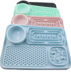 Pet Placemat Cat Slow Feeding Mat Dog Lick Mats Silicone Pets Eating Dogs Feeder Supplies Suction Cup Dog Bathing Distraction