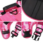 Military Pink Camouflage Dog Harness For Large Medium Dogs Harnesses Leash Adjustable Pet German Shepherd Tactical Training Vest