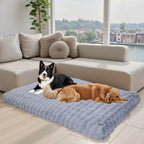 Mincy Pets Plush Dog Bed: Waterproof-Lined Foam Mat product photo.