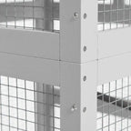 Wooden Bird Cage, with Stand, for Finches, Parakeets, Small birds - Grey
