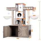 Hideaway Tower & Litter Cabinet
