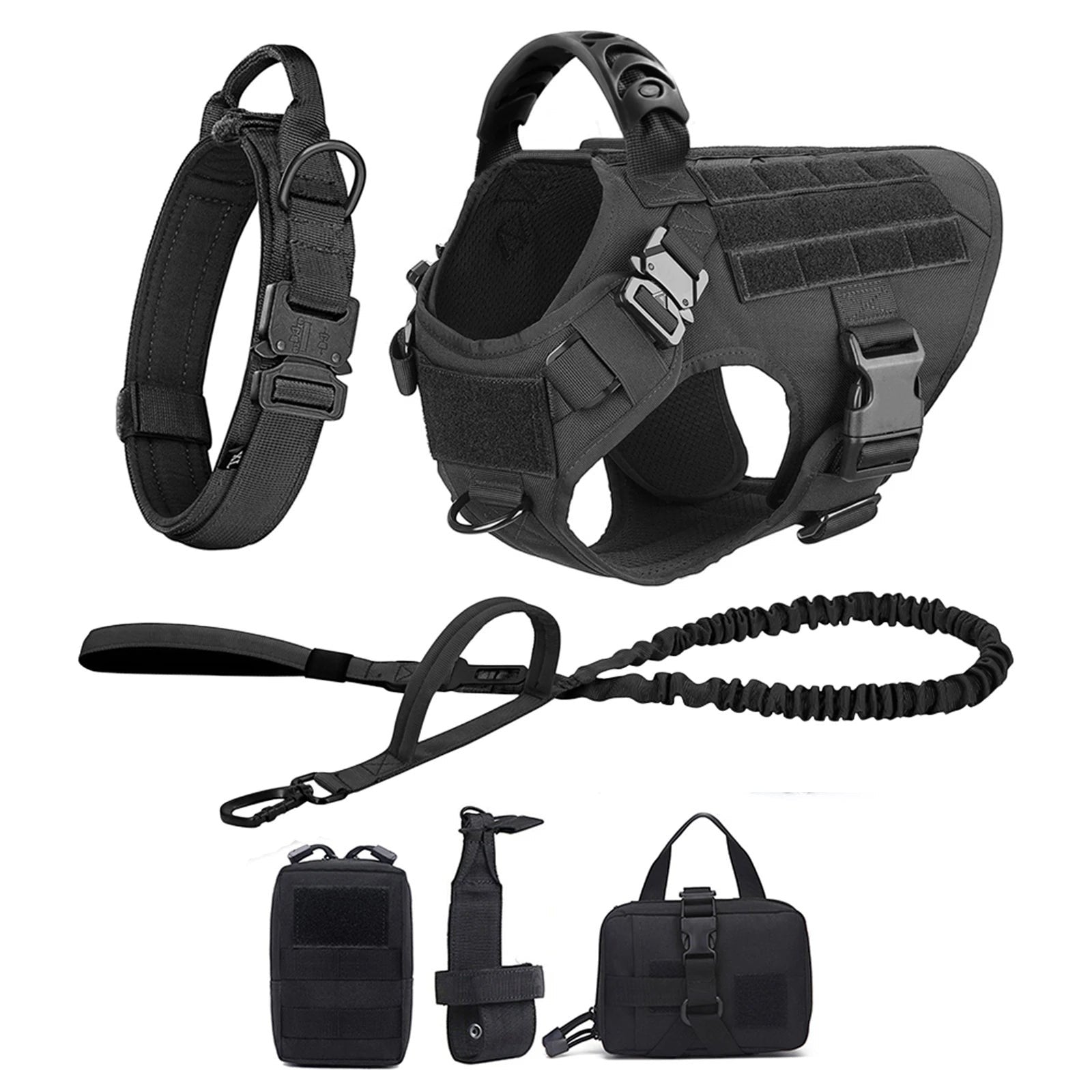 Mincy Pets Large Dog Training Vest Harness & Leash Set product photo.