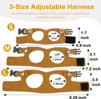Mincy Pets Adjustable Reptile Harness & Leash Set product photo.