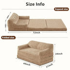 Foldable Human Dog Bed Orthopedic Egg-Crate Memory Foam Human Sized Dog Bed for Adult with Washable Removable Cover and Nonskid