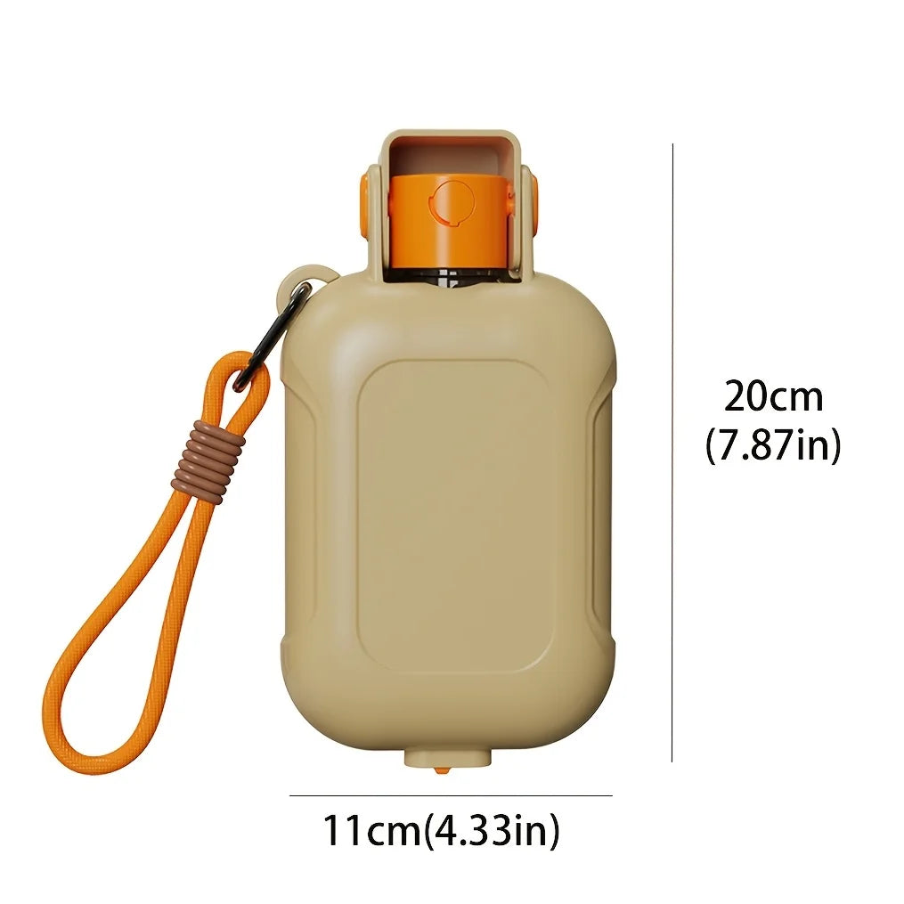 Portable Dog Water Bottle, Leak Proof Pet Water Dispenser with Integrated Drinking Bowl, Food Grade Plastic Puppy Travel Water Bottle, Outdoor Walking Hiking Camping Travel Water Bowl Cup for Small Medium Large Dogs & Pets