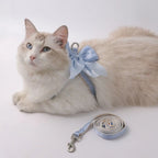 Cat Collar and Lead Adjustable Harness with Traction Rope for Cats Kittens Puppies