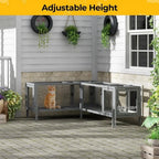Configurable Window Catio with Multi-Level Cat Tunnel and Play Platforms for Indoor/Outdoor Use