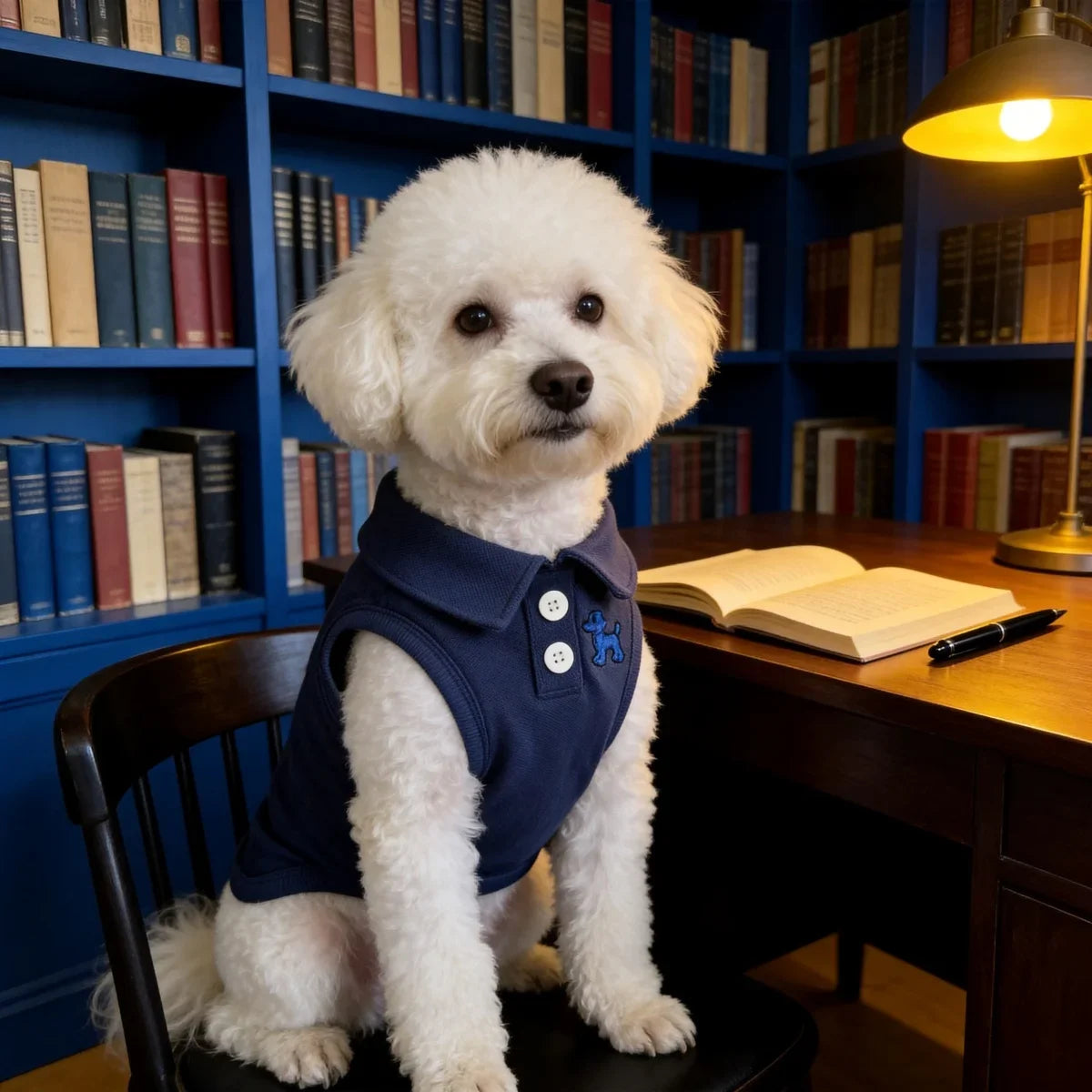 Spring and Summer Solid Color Polo Shirt Puppy Thin Breathable T-shirt Cat Vest Pet Clothing Skin Friendly and Delicate