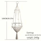 Large Hand Woven Rope Cat Bed Multifunctional Indoor Swing Nest Sturdy Load Bearing Design Spacious Space For Two Kittens Soft Comfort Resting Sleeping Pad Durable Pet Relax Furniture For Daily Use