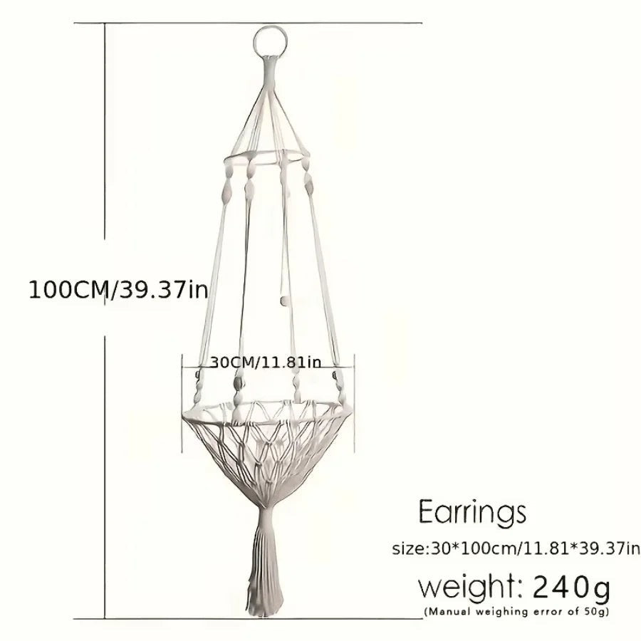 Large Hand Woven Rope Cat Bed Multifunctional Indoor Swing Nest Sturdy Load Bearing Design Spacious Space For Two Kittens Soft Comfort Resting Sleeping Pad Durable Pet Relax Furniture For Daily Use