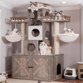 Mincy Pets Hideaway Tower & Litter Cabinet product photo.