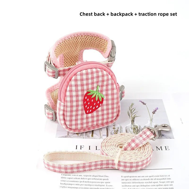 Mincy Pets Escape-Proof Cat Harness & Leash Set with Backpack product photo.
