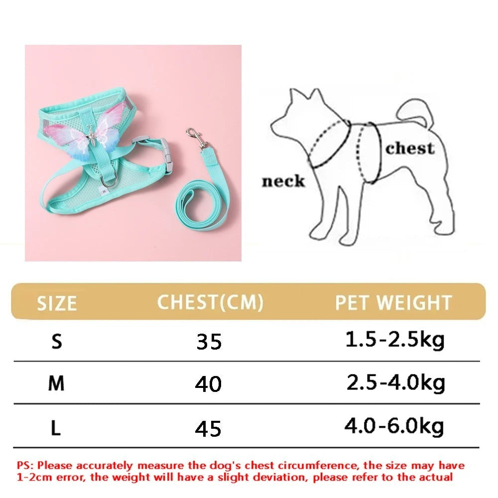 Soft Adjustable Dog & Cat Vest Harness Set