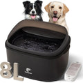 2.1Gal/8L Dog Water Fountain, No-Spill Automatic Pet Water Dispenser for Large Dogs & Cats, Ultra Quiet Pump with 3 Filters, Black