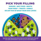 3-In-1 Interactive Dog Feeder Puzzle, Lick Mat And Slow Feeder Bowl - Mental Stimulation Toy For Medium And Large Dogs, 2 Cup Capacity, 10.4 In X 2.8 In
