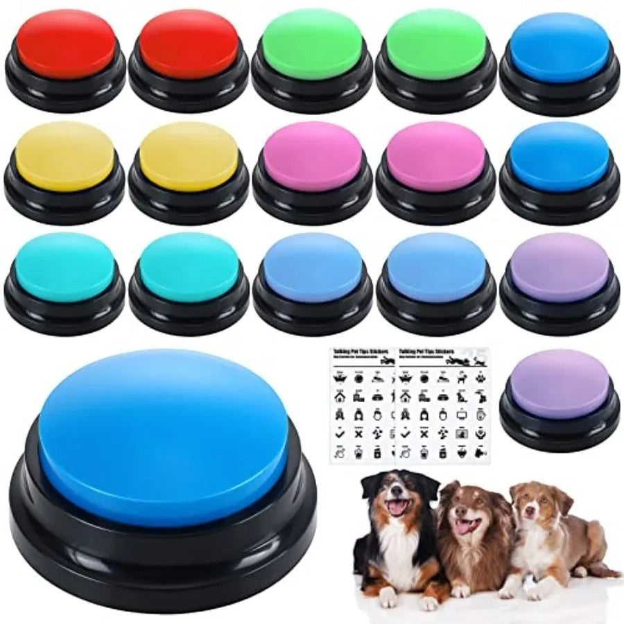 Mincy Pets Recordable Talking Pet Buttons Set product photo.