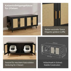 Cane-Look Litter Cabinet