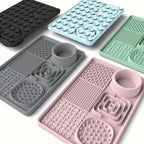 Pet Lick Feeding Mat Silicone Suction Anti Slip Slow Feeder Dog Cat Bath Daily Use Placemat