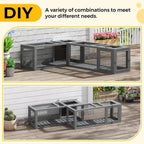 Configurable Window Catio with Multi-Level Cat Tunnel and Play Platforms for Indoor/Outdoor Use