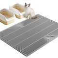 XXL Extra Large Cat Litter Mat, Silicone Litter Box Mat for Floor, Waterproof and Non-Slip, Easy to Clean, Cat Litter Trapping