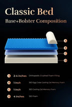 XL Orthopedic Dog Bed with Cooling Gel