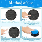 16 Pcs Voice Recordable Dog Buttons for Communication Pet Cat Talking Buttons with Stickers 30 Seconds Interactive Speech Train